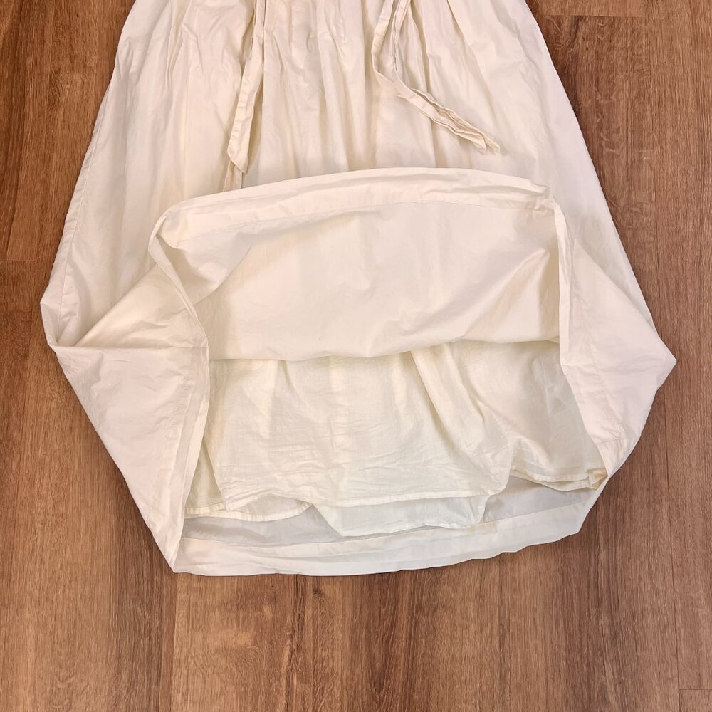Sofie the Label Ivory Ballon Bow Cotton Midi Dress Sz M - Picture 11 of 14